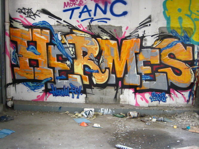 graffiti hermes